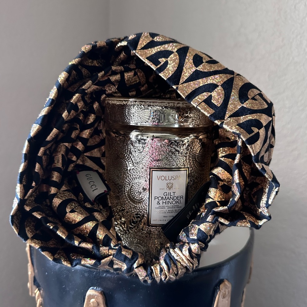 Gucci Black and Gold Patterned Headwrap - Picture 3 of 7